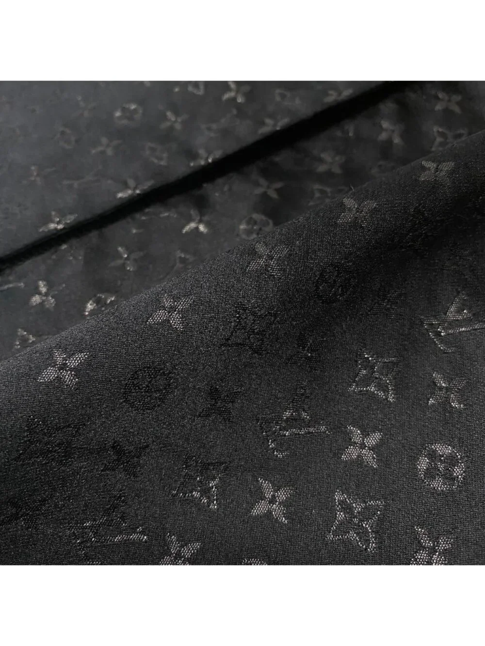 Louis Vuitton @I Monogram Long Coat Collarless Silk